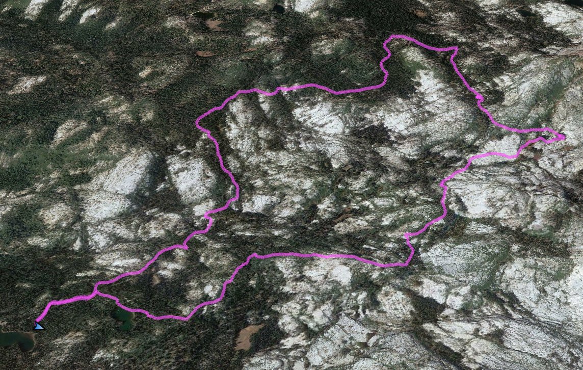 GPS Track of the hike